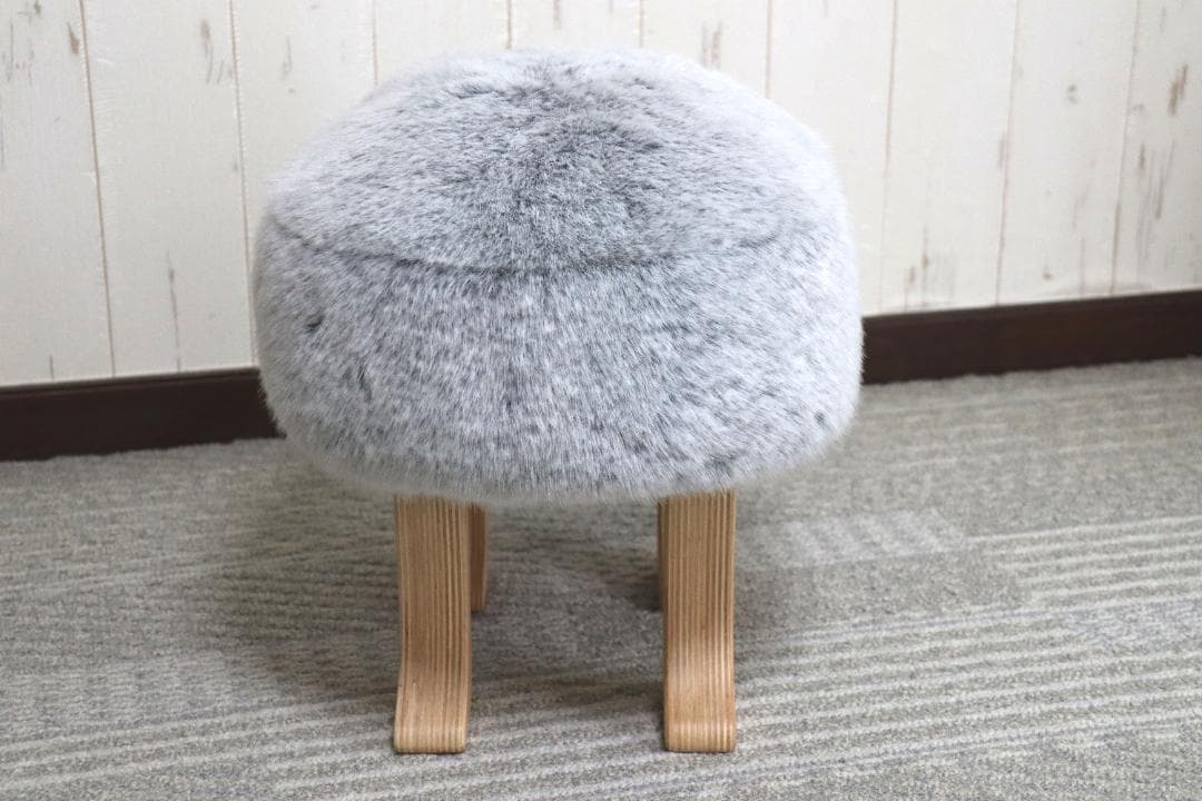 匠工芸アニマルスツール　フォックスグレー(S)