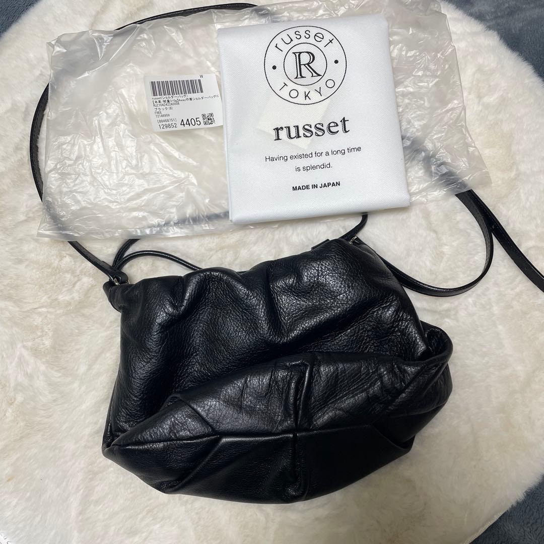 にゃにゃ　russet レザー巾着4WAYショルダーバッグ