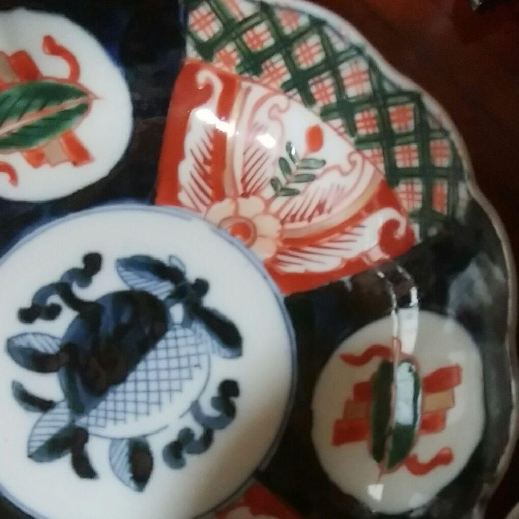 125　伊万里焼　色絵　膾皿　5客