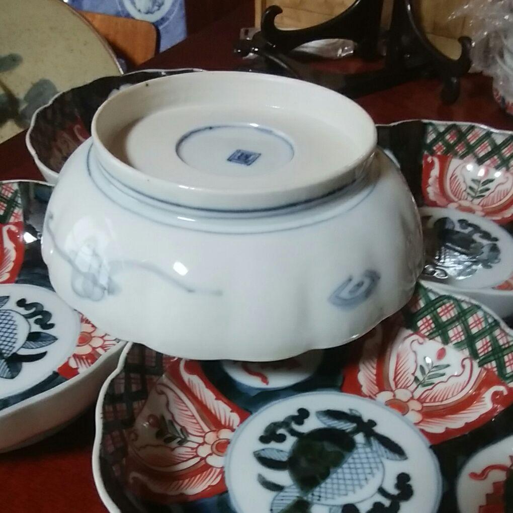 125　伊万里焼　色絵　膾皿　5客