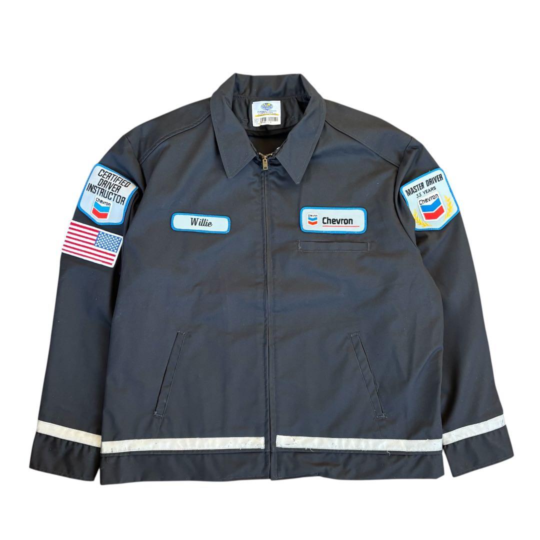 デッドストック CHEVRON ジャケット L USA製 シェブロン ビンテージ