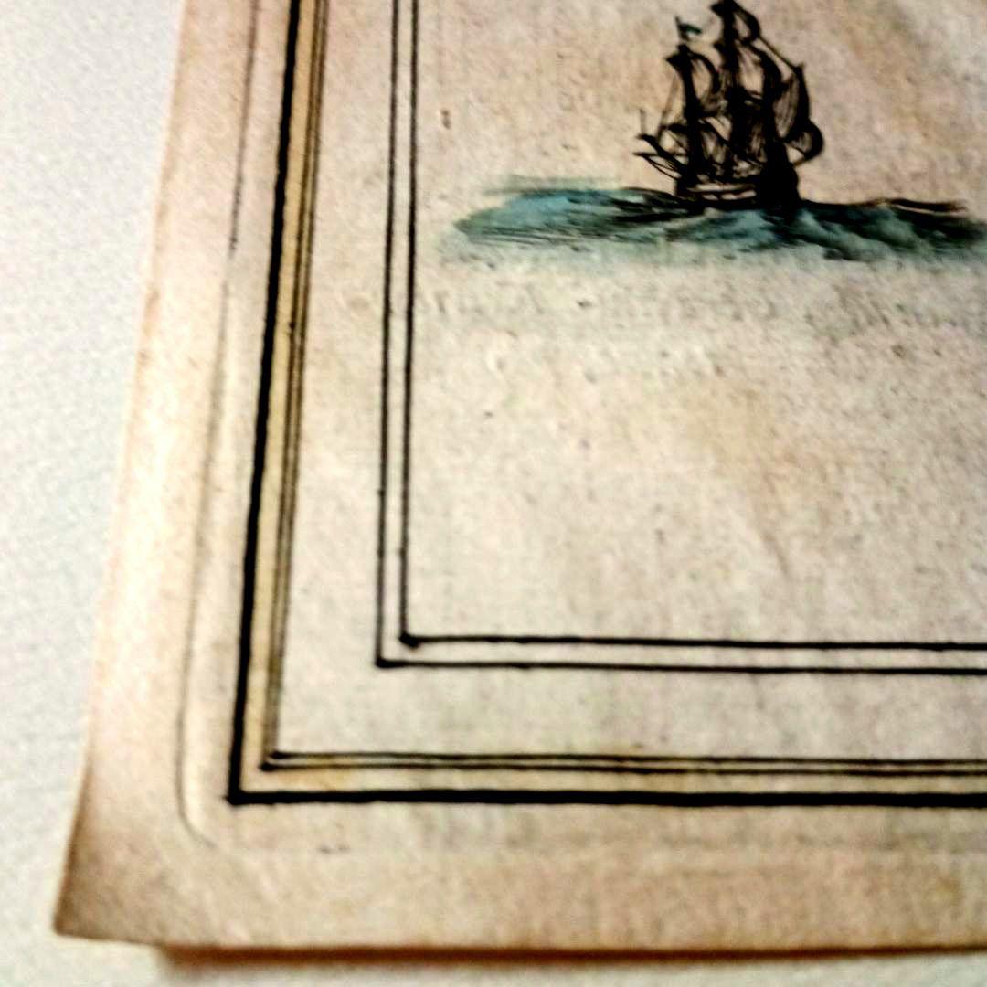 額装品　西洋古地図　1664年　J.ブラウ　ウェールズ・モンゴメリー州