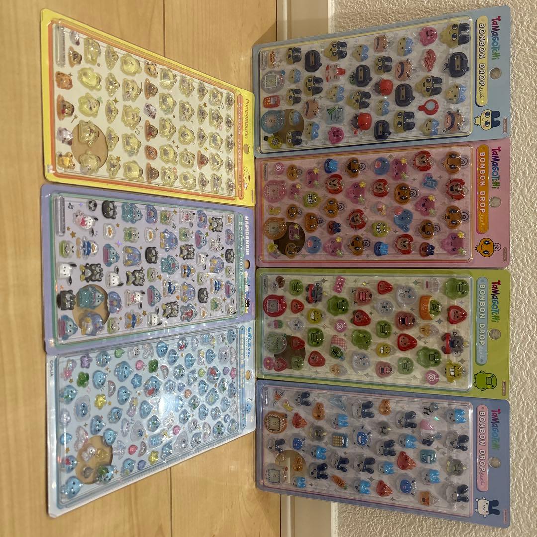 正規品 ボンボンドロップシール たまごっち しずく ポムポムプリン はぴだんぶい