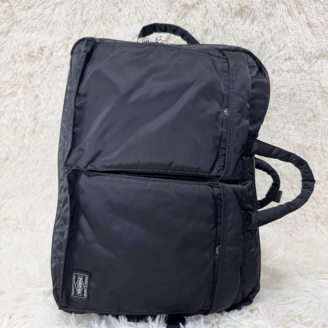 美品 ポーター タンカー 3way ブリーフケース ビジネスバッグ リュック 黒