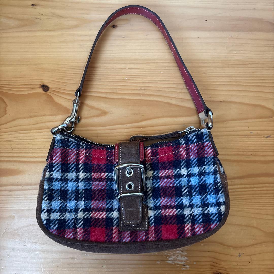 COACH ミニバッグ チェック
