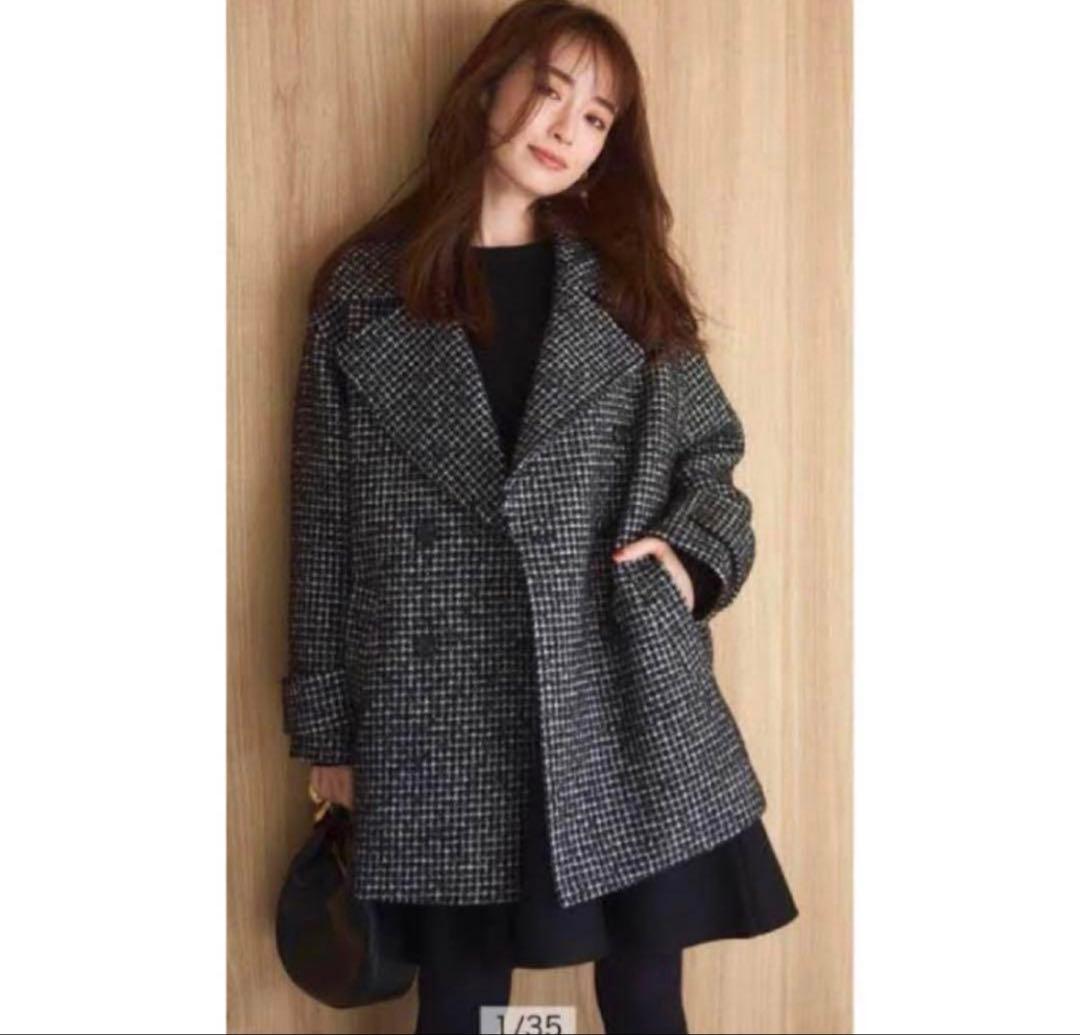 アプワイザーリッシェ ダブルボタンピーコート