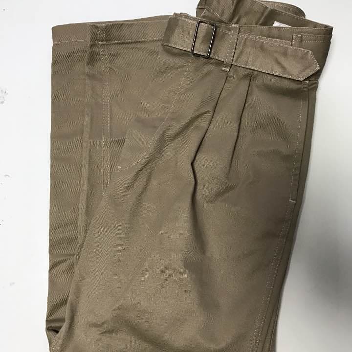 comoli 17ss ベルテッドチノパンツ サイズ1