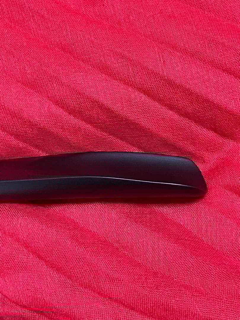 新品★HERMES エルメスシューホーン 黒　靴べら