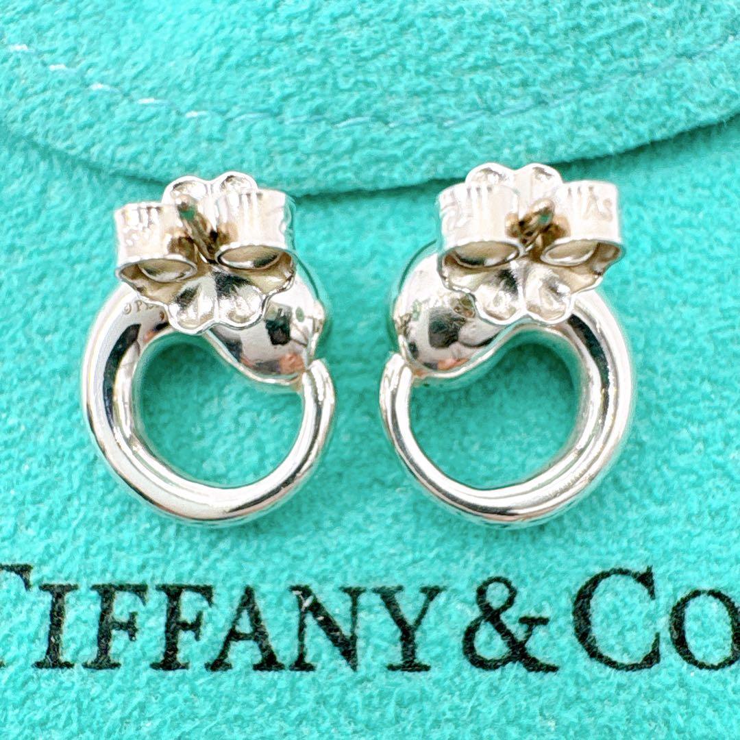極美品 ティファニー エターナルサークル ピアス キャッチ社外品 シルバー925