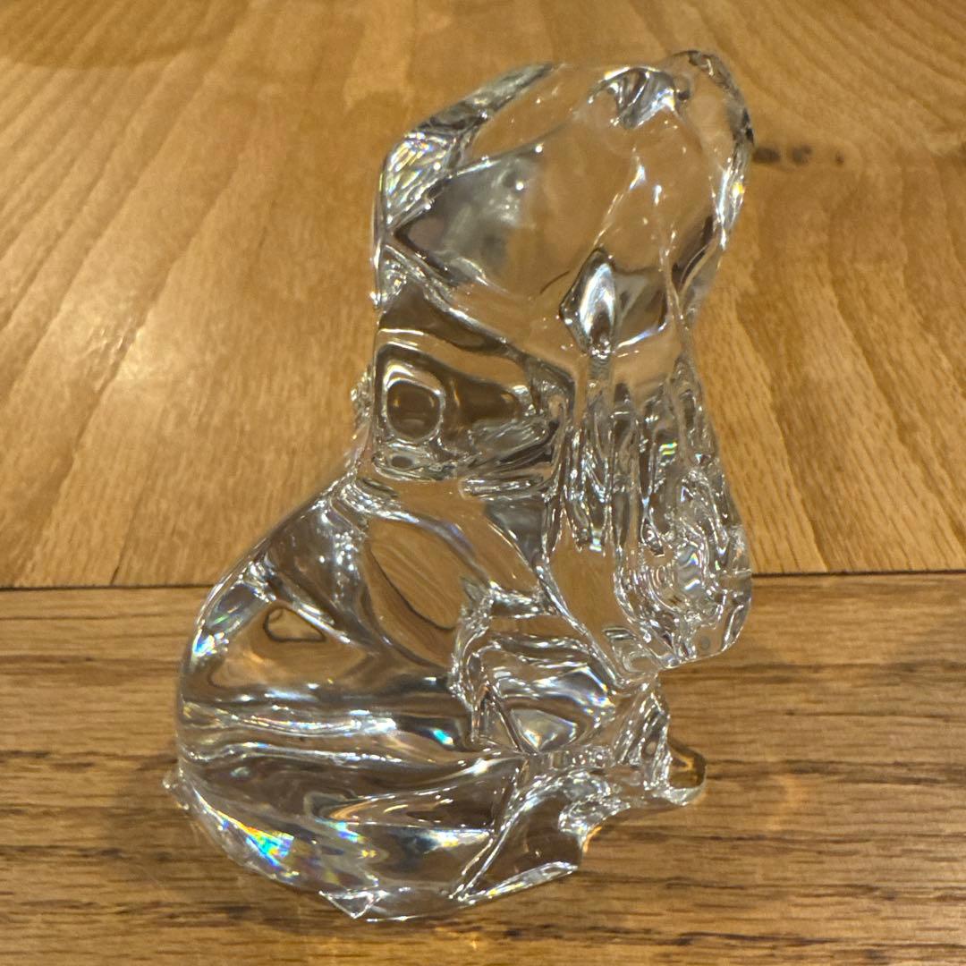 Baccarat バカラ　クリスタル製　犬の置物