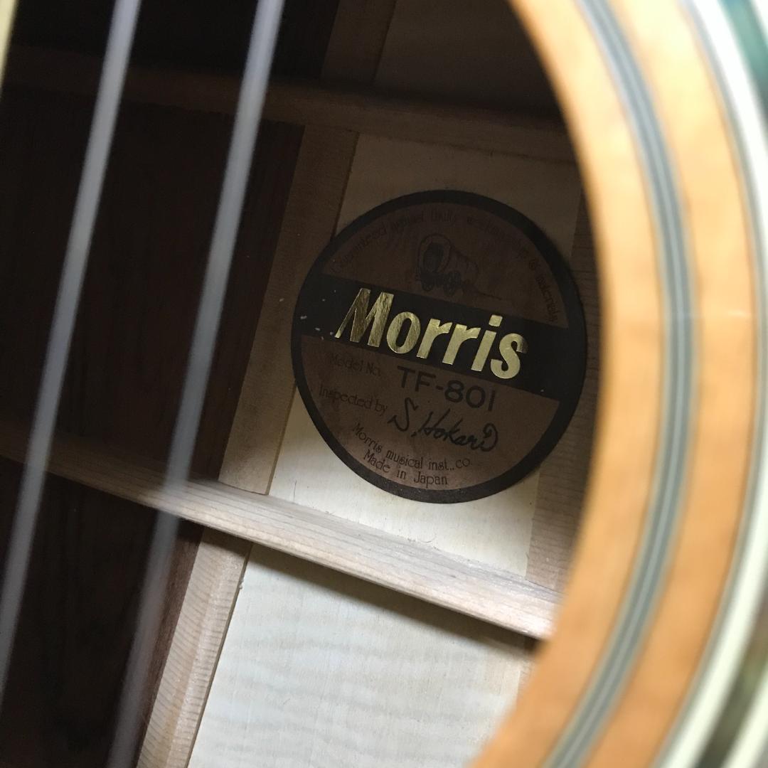 美品 整備品 MORRIS TF-801 アコースティックギター ハードケース付