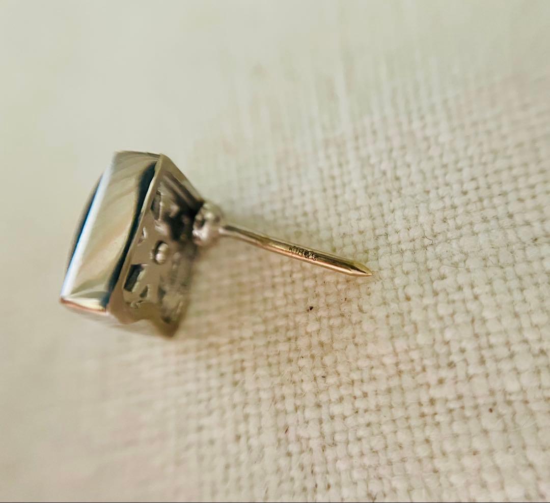 K18製　ピクウェ　ピンブローチ 難あり