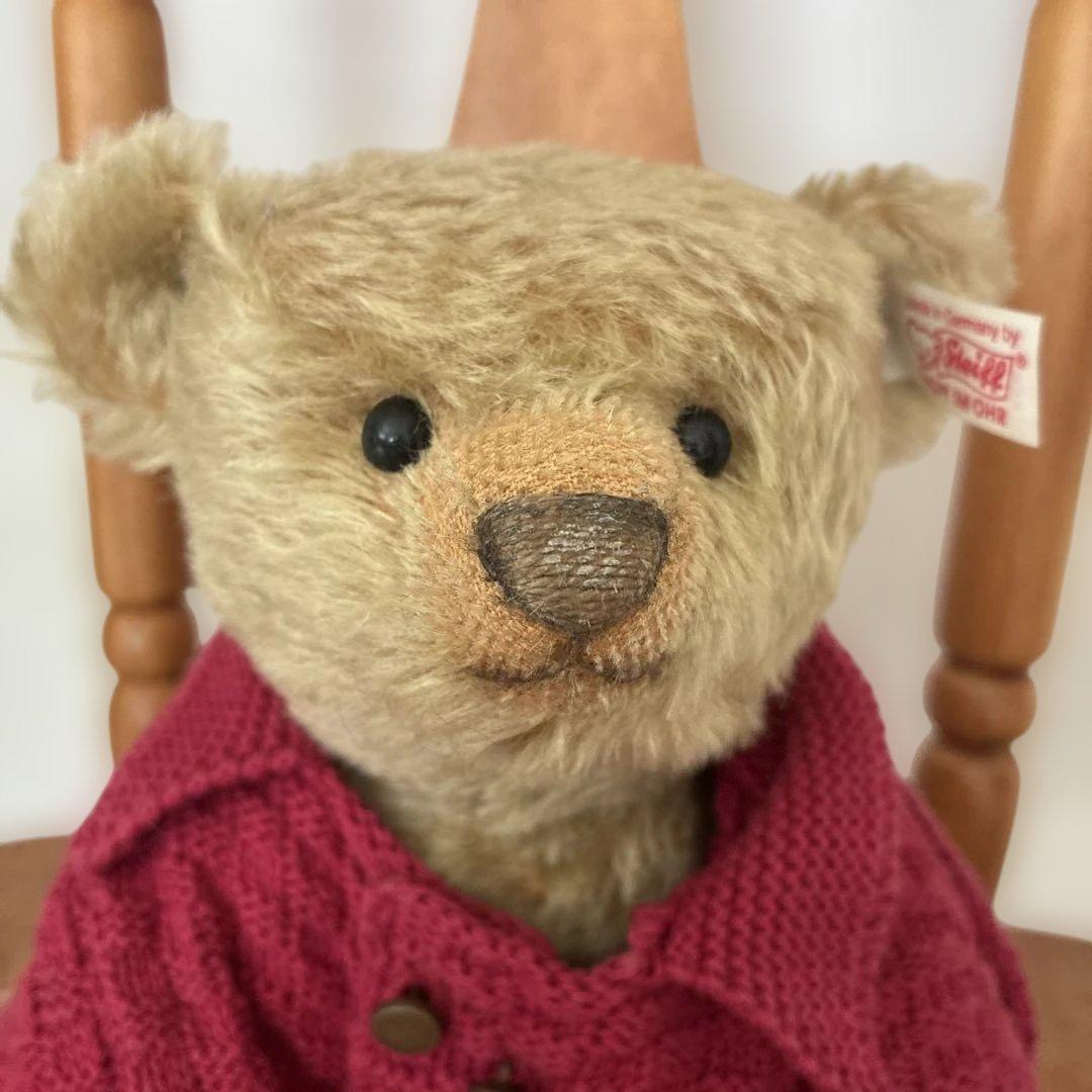 シュタイフ　テディベア　ストラトフォード　限定 30cm 赤セーター