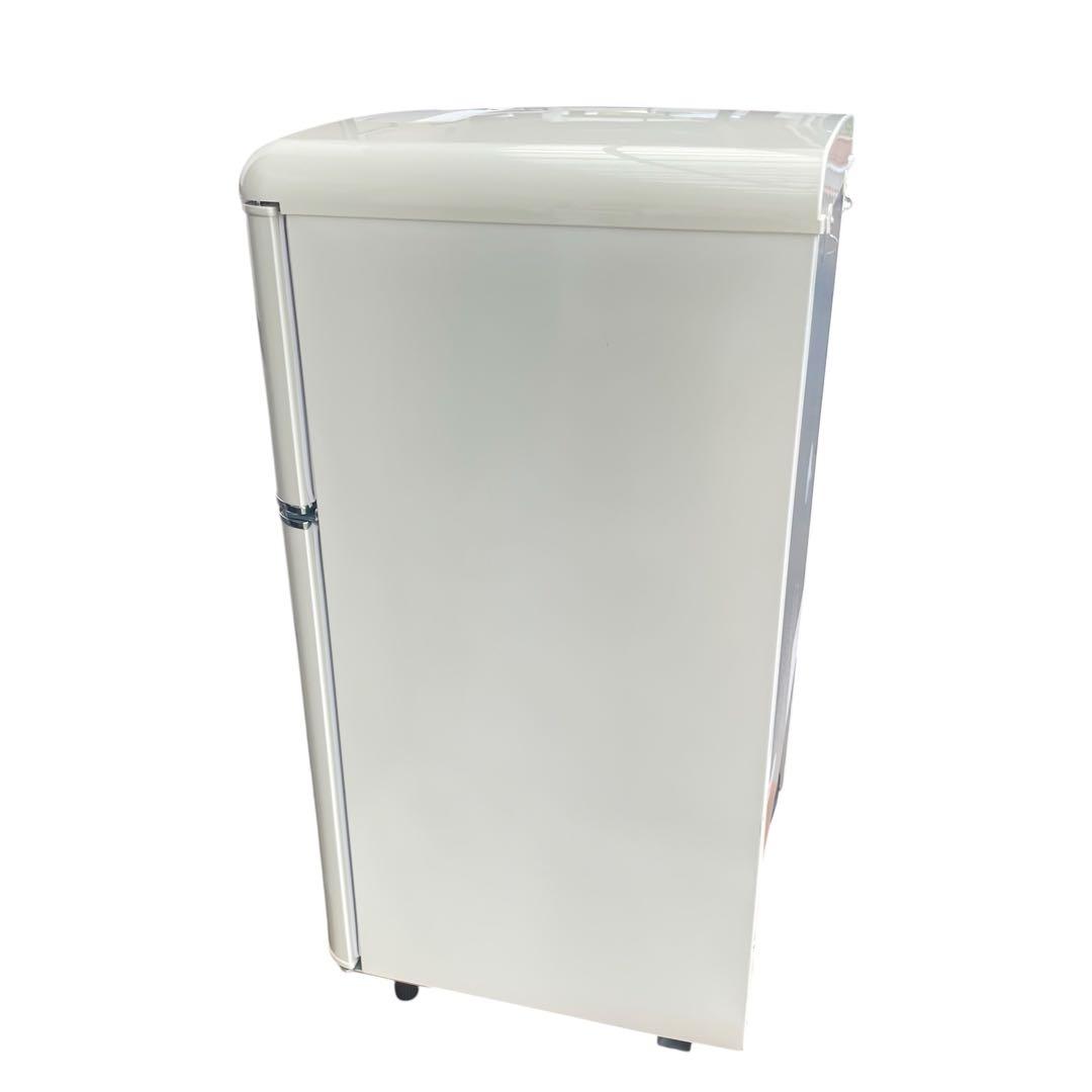 ◯オーヤマ 冷蔵庫 PRR-082D-W 81L 2023年製 ホワイト レトロ