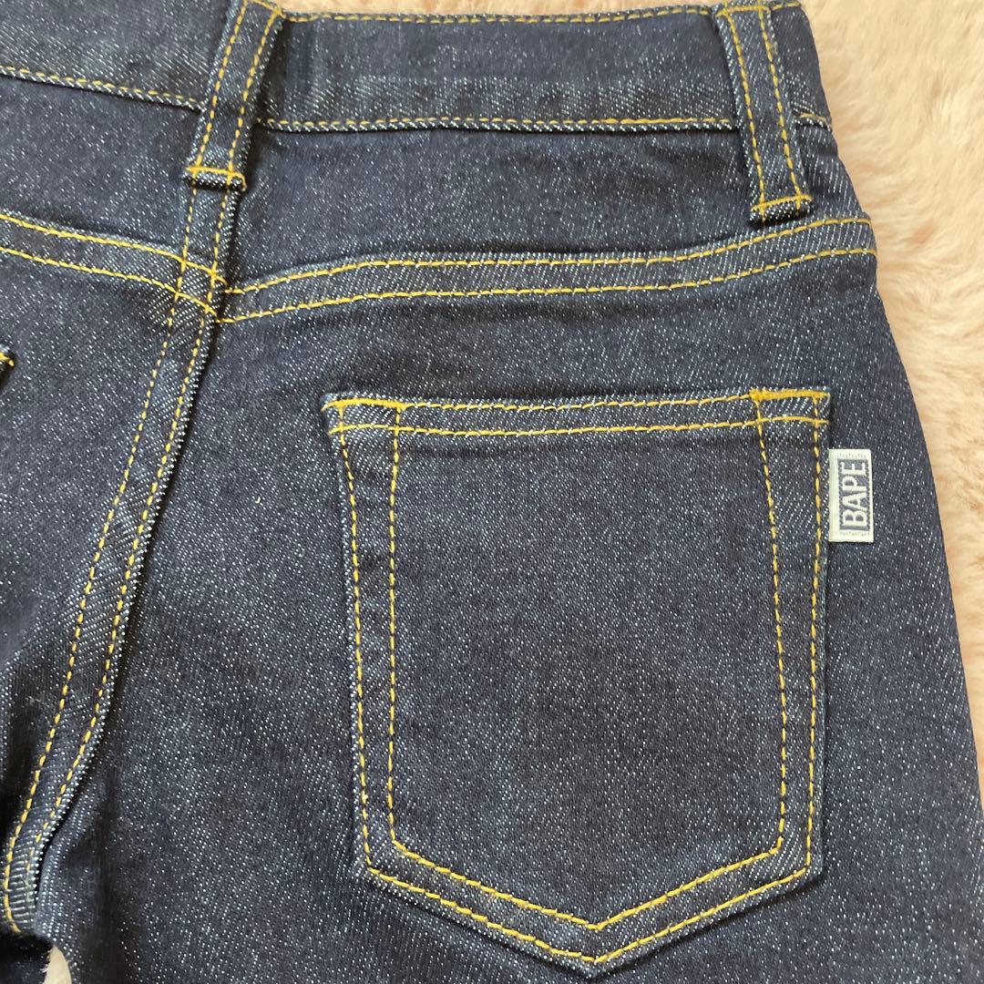 BAPE KIDS デニムパンツ ダークブルー110 未使用