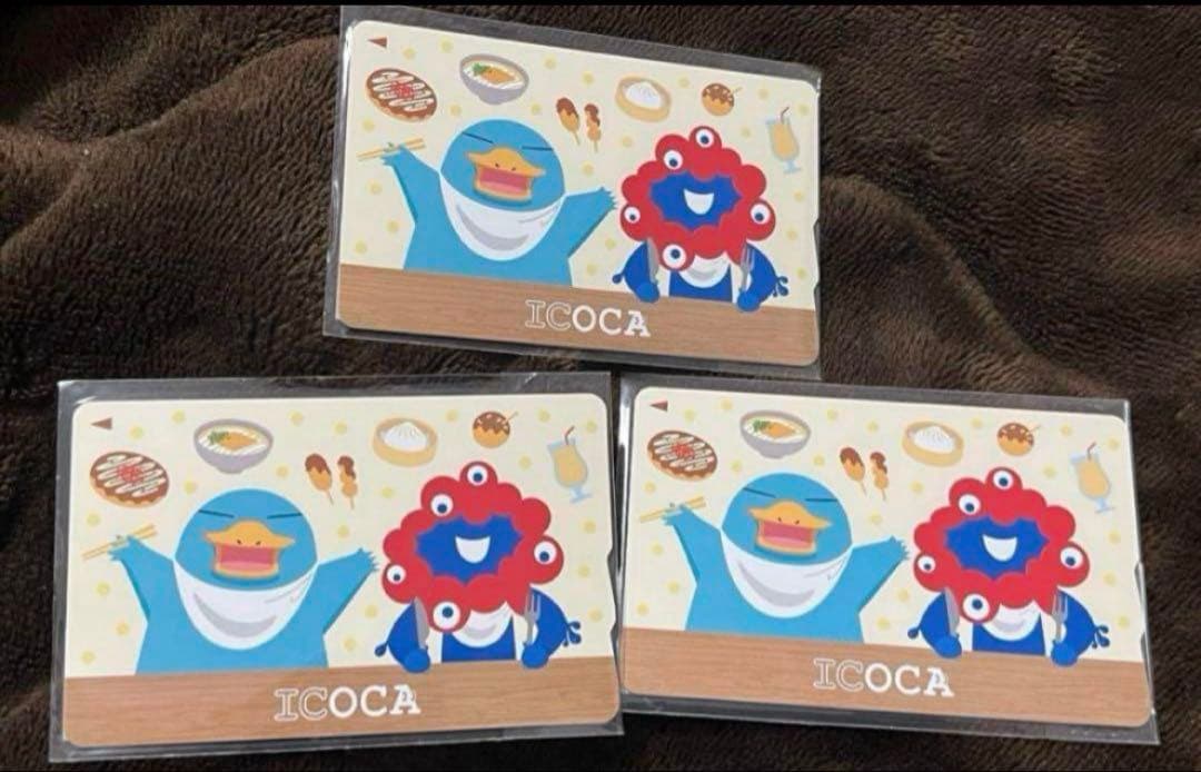 万博限定 ICOCA ミャクミャク イコちゃん 3枚セット f