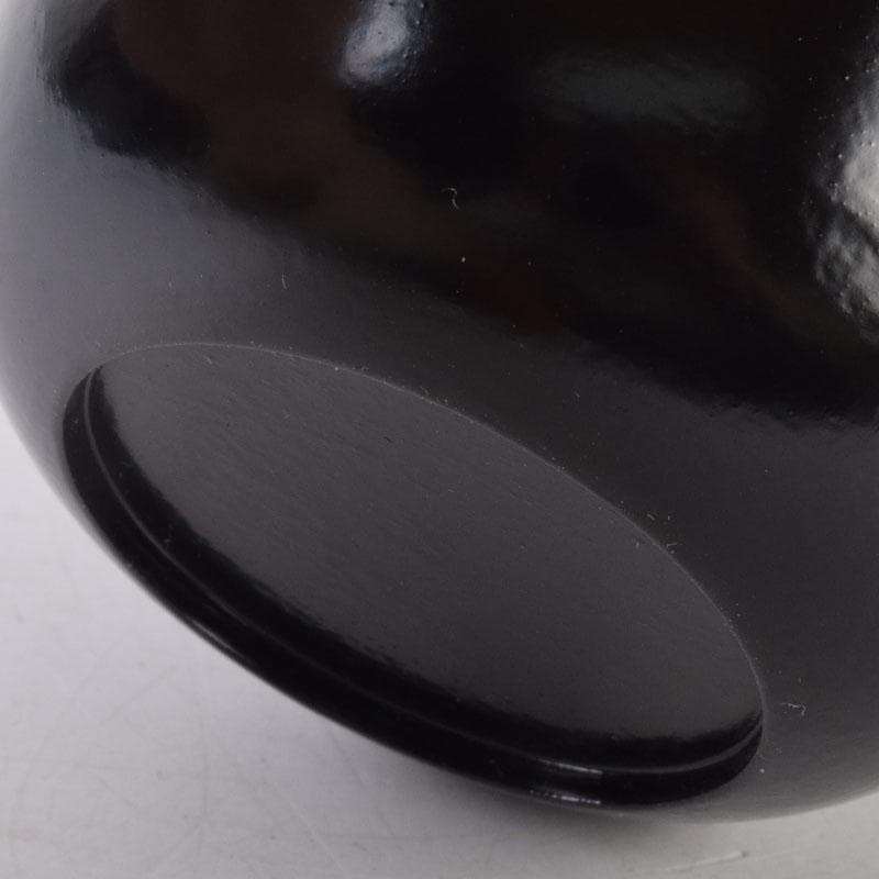 茶道具　黒塗　朱亀蒔絵　不白好　棗　時代箱　V　8509