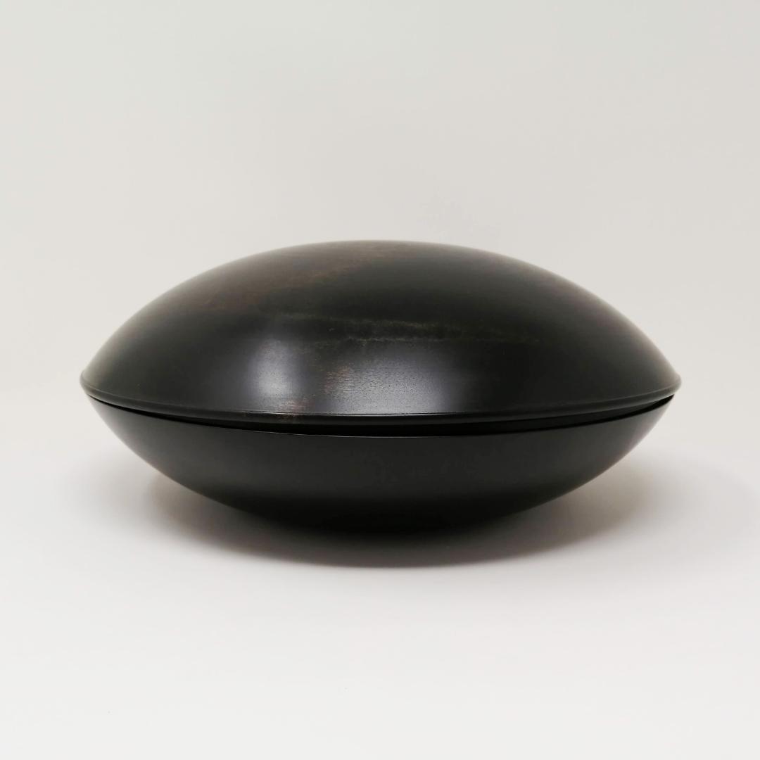 浄法寺塗　食籠（じきろう）　大　拭き漆　どらやき型　国産木地　三浦春馬