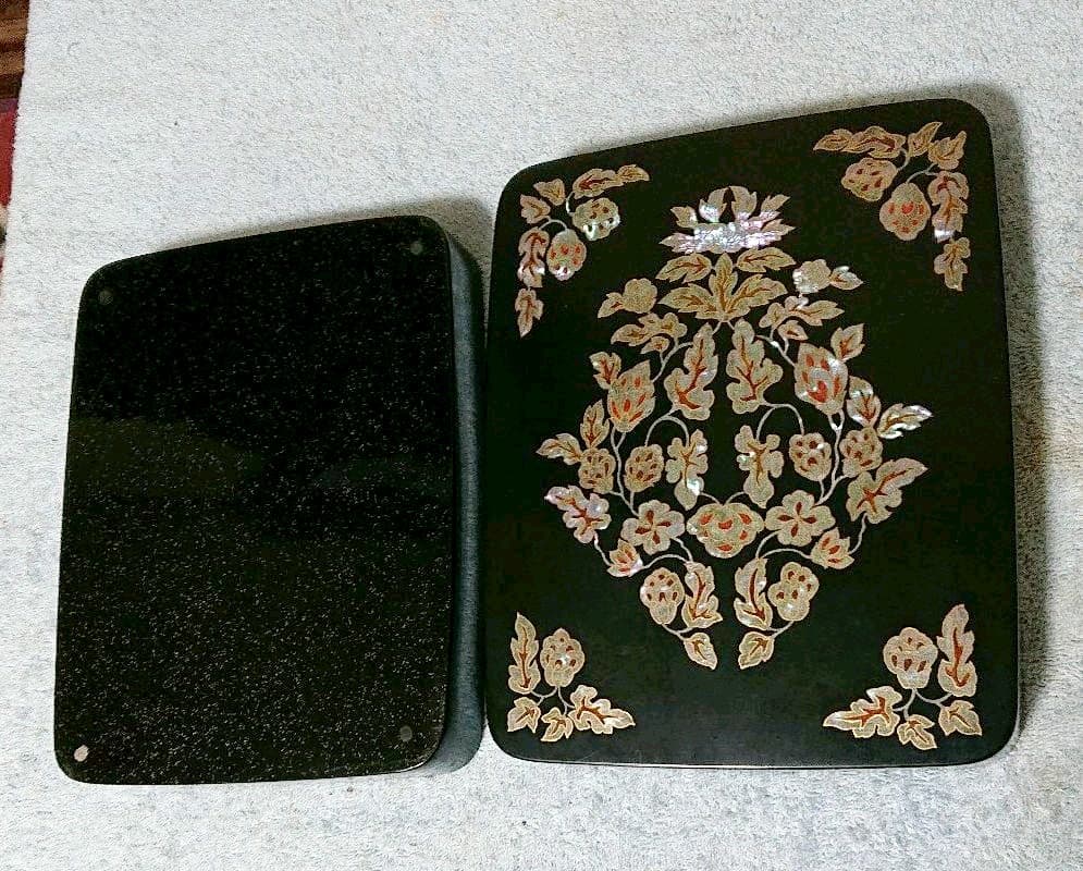 本田正人作螺鈿硯箱