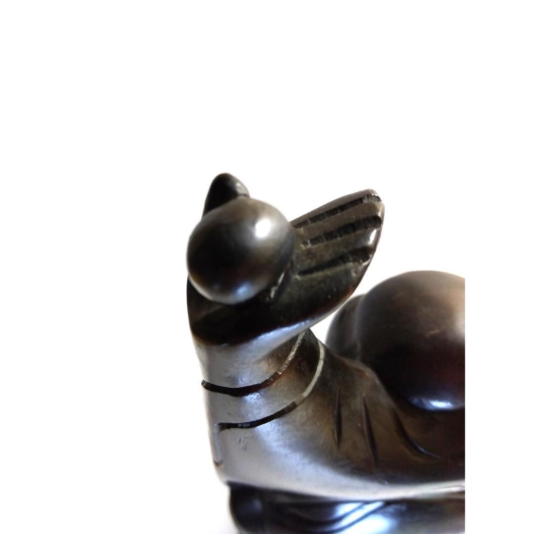 【 神像 】 七福神　布袋尊 ／ 手彫り ／ ヴィンテージ　昭和　骨董