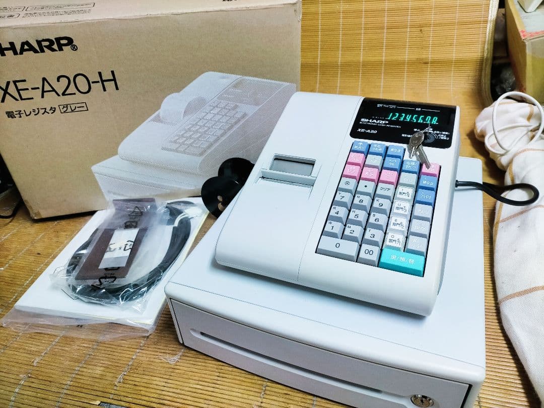 シャープレジスター　XE-A20　店名設定無料ロゴ可能機種　669100