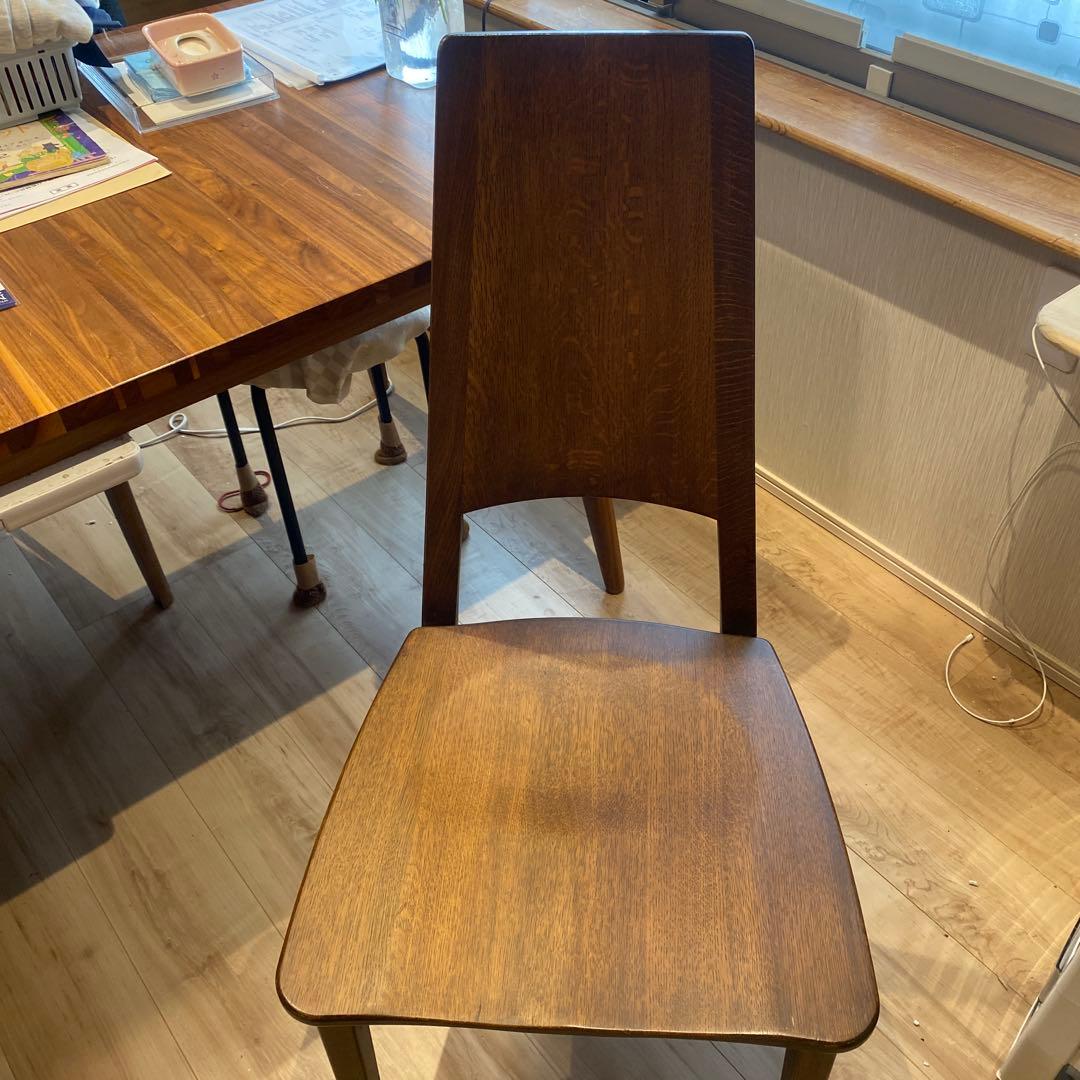 葉山家具　ダークブラウン木製シンプルチェア　直接の引き渡しを希望します。