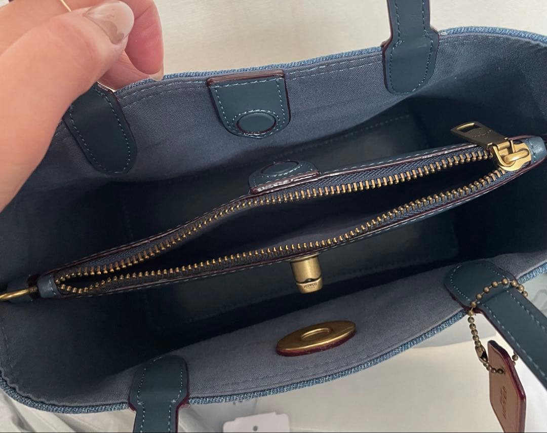 コーチ ウィロウデニムトートバッグ