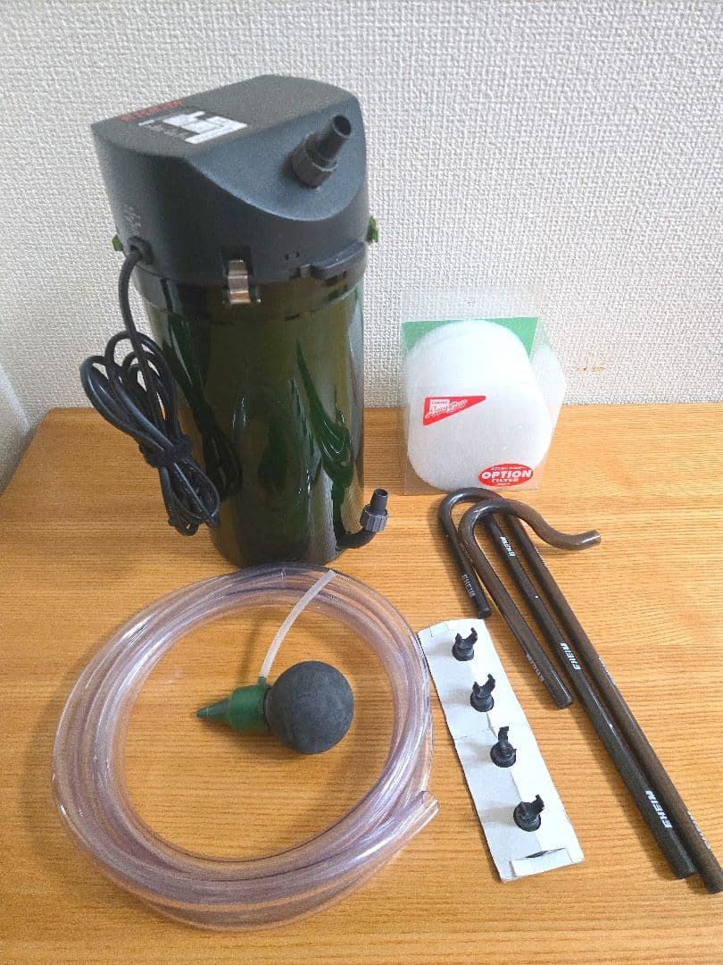 エーハイム2213外部フィルター根強い人気/ろ材/呼び水ポンプセット/水草水槽