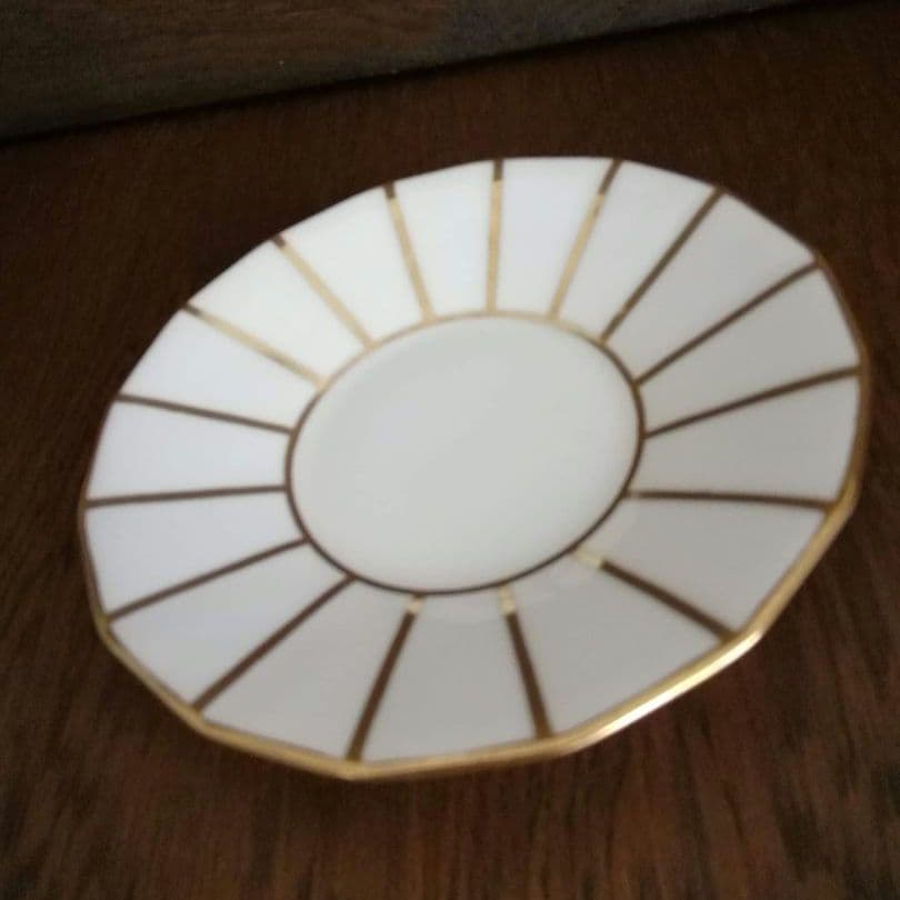 逸品　金彩装飾ハイハンドルC&S　アールデコ　Cauldon　英国アンティーク