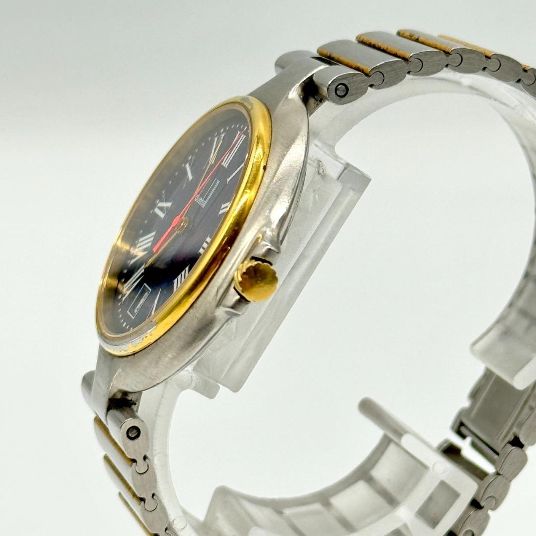 稼働品 dunhill ダンヒル 腕時計 ミレニアム デイト 黒文字盤 ３針