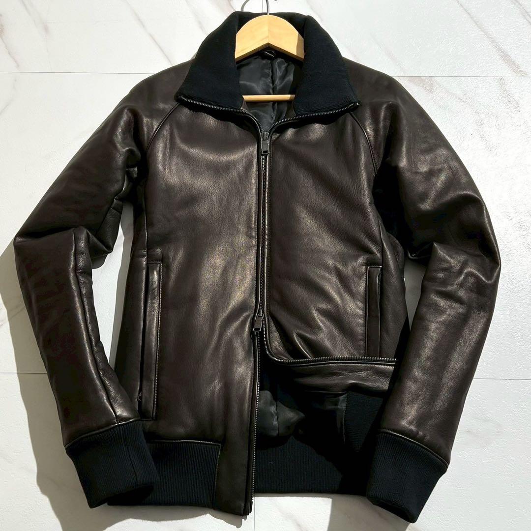 wjk ダブルジェイケイ ラムレザー シングルライダース ジャケット ブラック