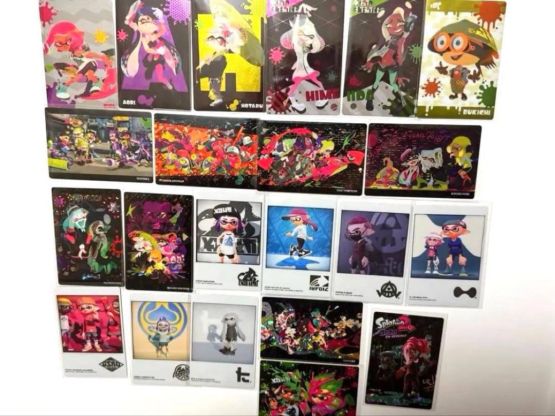 スプラトゥーン2 イカすウエハースカード 開封済み 22枚 レア シークレット