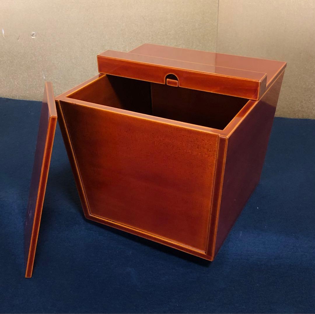 《R》茶道具 春慶塗 釣瓶水指 元箱　251222か2