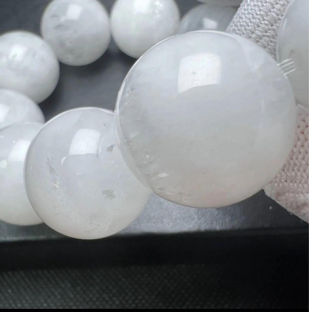 【77152】キラキラ 超大玉 ホワイトガーデンクォーツ 20mm ブレスレット