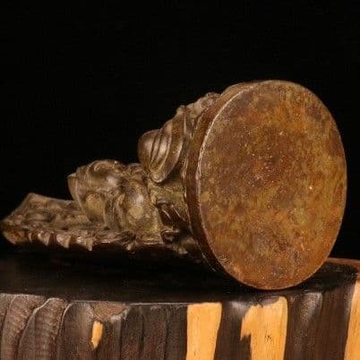 仏教美術 中国 仏像 バックライト観音様 小仏像 銅製 銅器