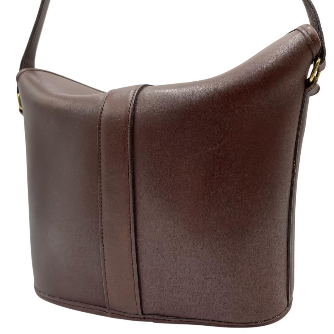 COACH/オールドコーチ レザー ショルダーバッグ ドイツホック 斜め掛け