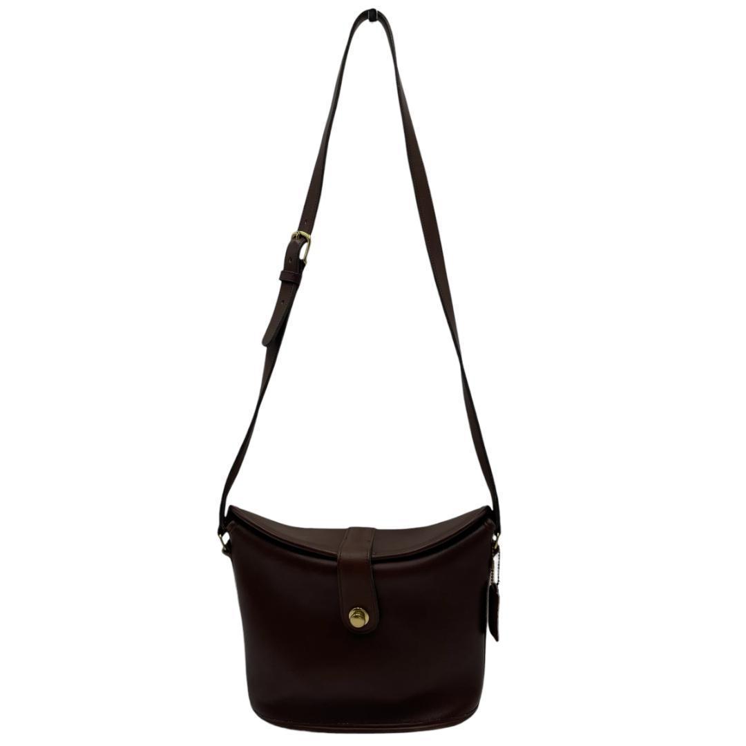 COACH/オールドコーチ レザー ショルダーバッグ ドイツホック 斜め掛け