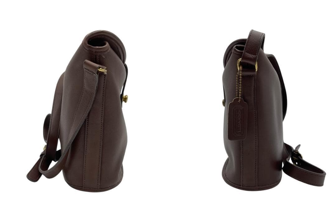 COACH/オールドコーチ レザー ショルダーバッグ ドイツホック 斜め掛け