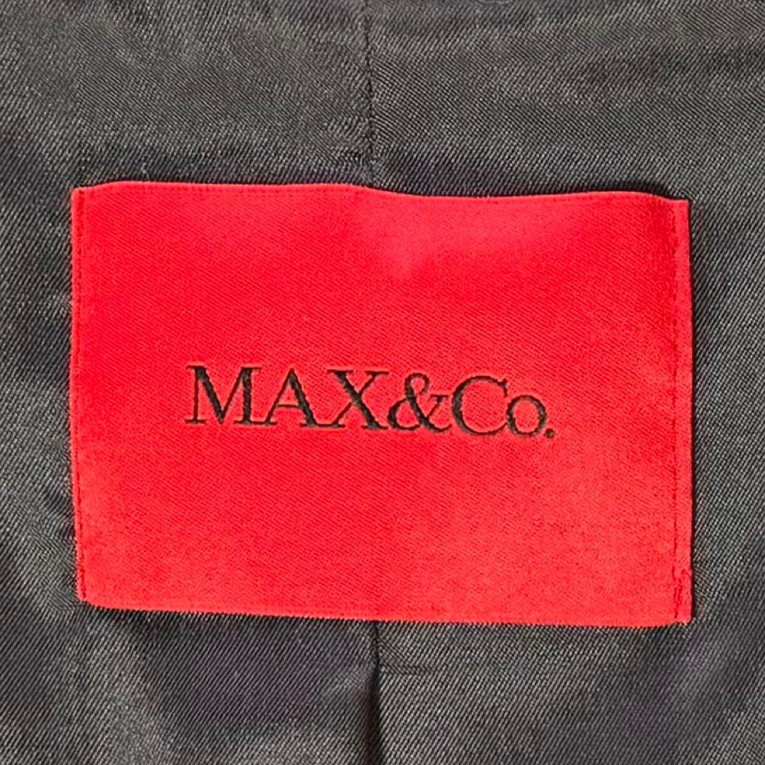 美品現行 MAX&Co. チェスターコート ウールブレンド ダークグレー L