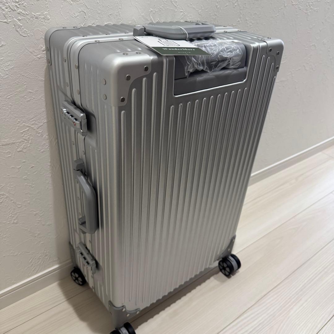 スーツケース アルミフレーム キャリーキース　シルバー　M 24インチ