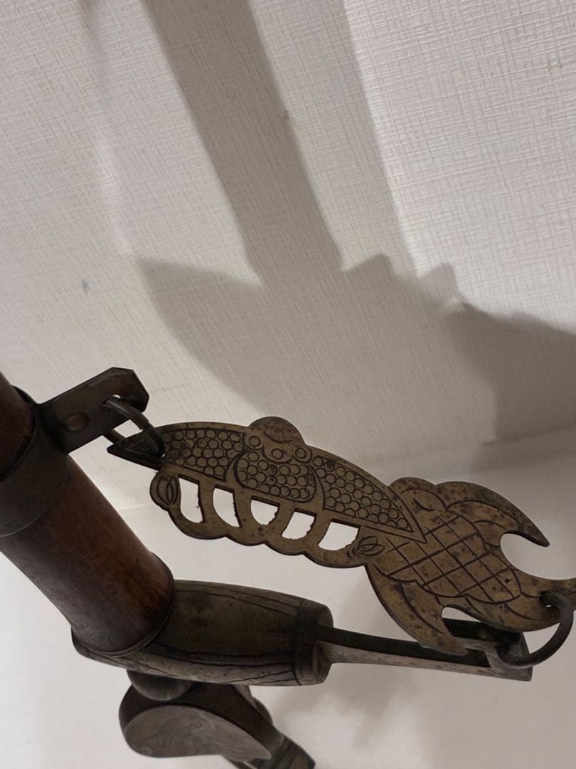 自在鉤　アンティーク　古民具　昭和レトロ　155cm前後