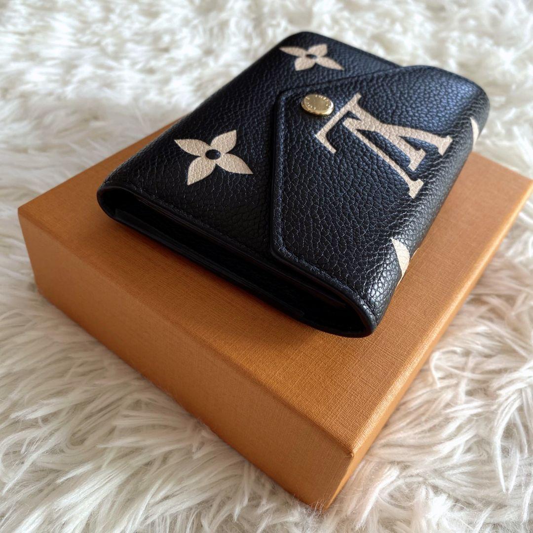 LOUIS VUITTON モノグラムアンプラント ヴィクトリーヌ 折り財布