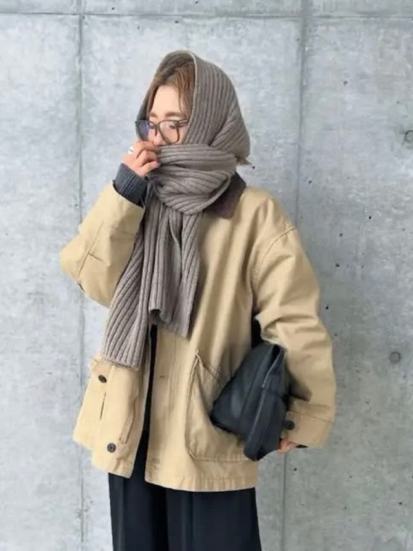 TODAYFUL ウールリブストール