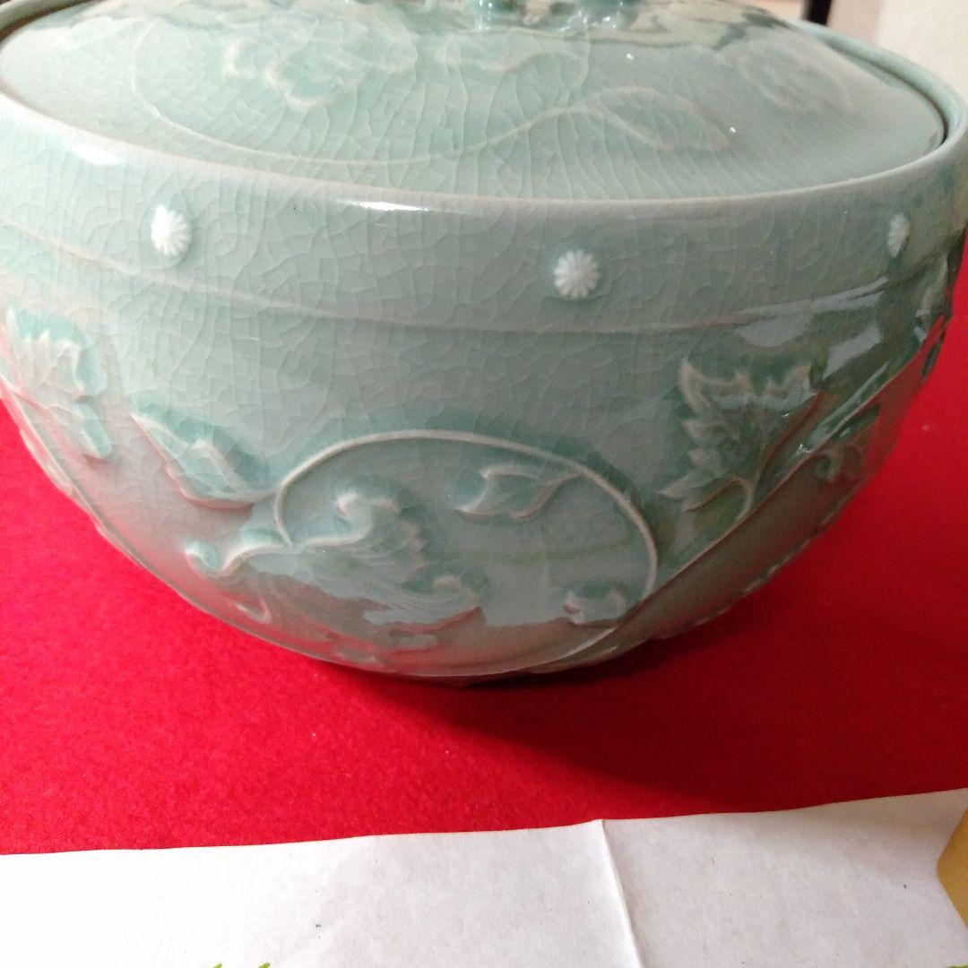 韓国陶芸作家　金世龍作　高麗青磁水指