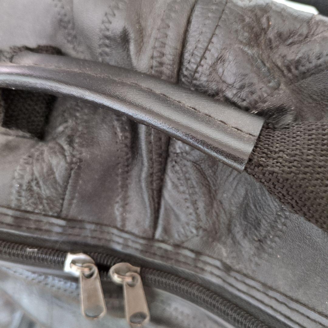 ショッピング用レザーキャリーカート 黒