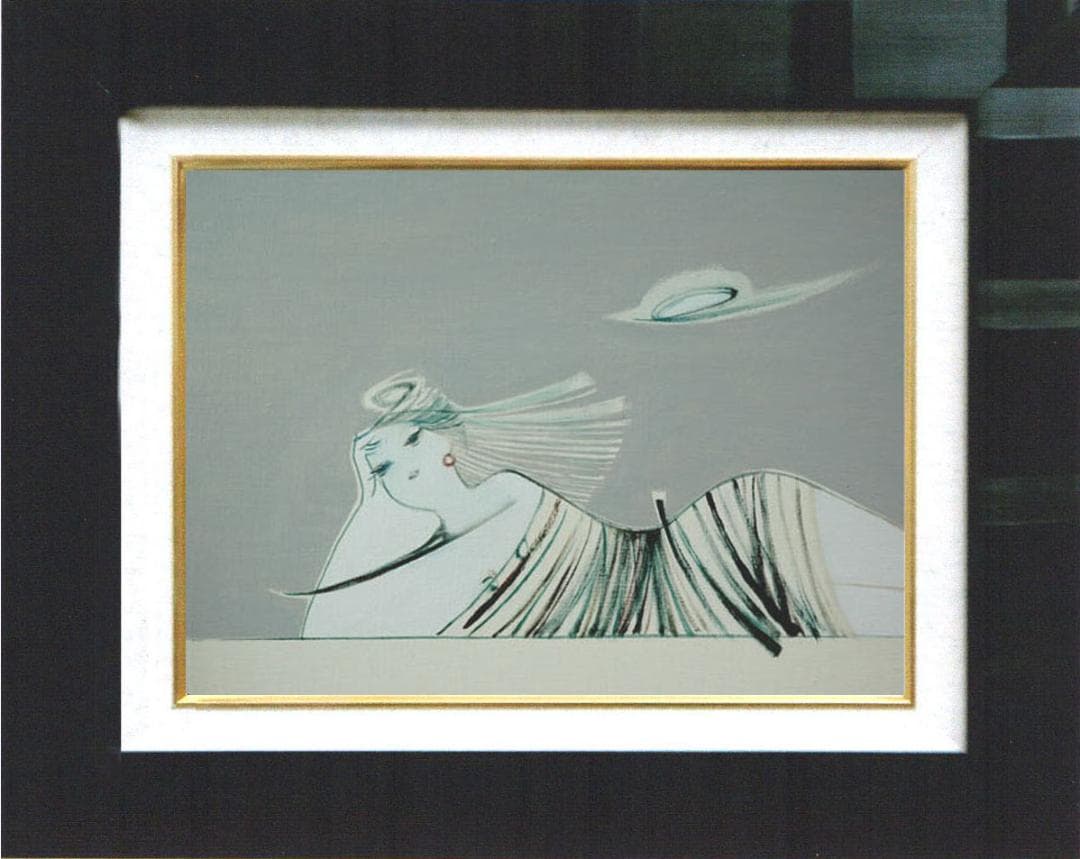 油絵 菅家令子 絵 絵画インテリア 額付(銀) F4-080515 人物 女性像