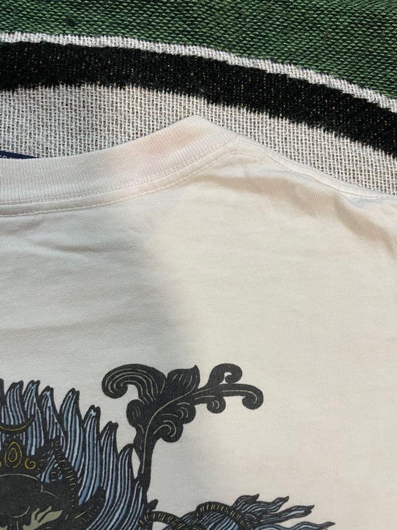 【90s】 old stussy 紺タグ　ドラゴンプリント