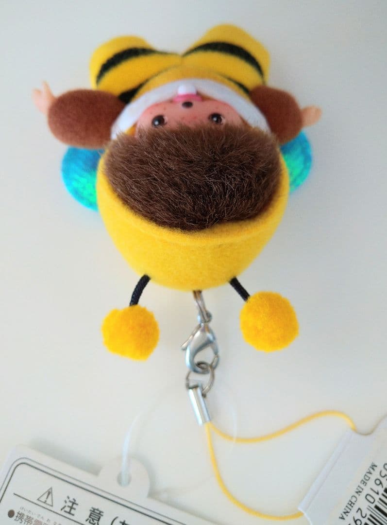 新品 ベビチッチ ハチさん 蜂 ストラップ キーホルダー モンチッチ 29358