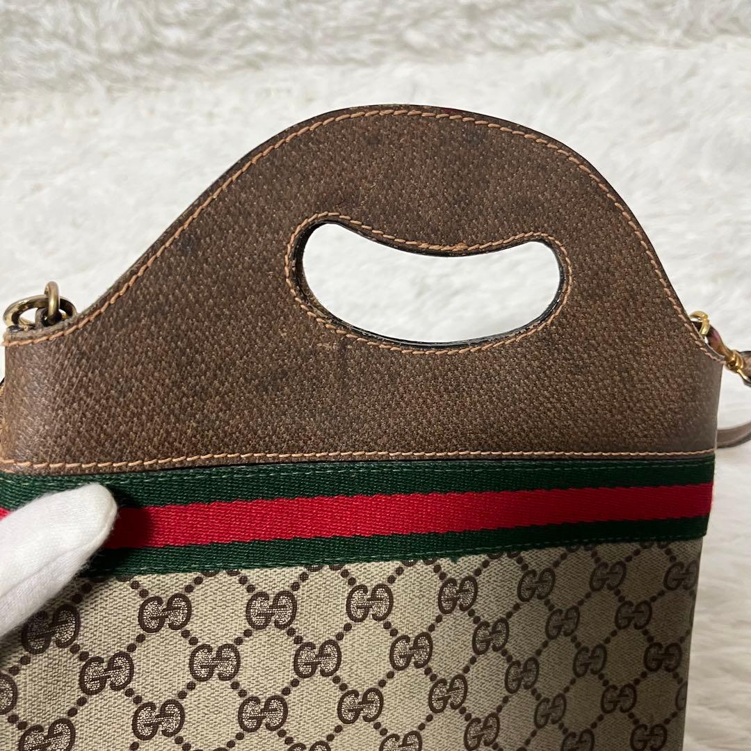 ✨美品✨OLD GUCCI　2WAY　ハンドバッグ　シェリーライン