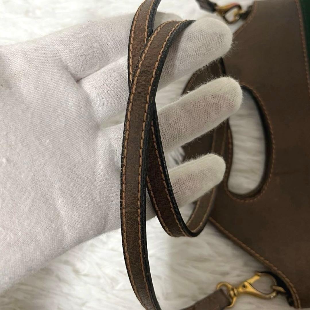 ✨美品✨OLD GUCCI　2WAY　ハンドバッグ　シェリーライン